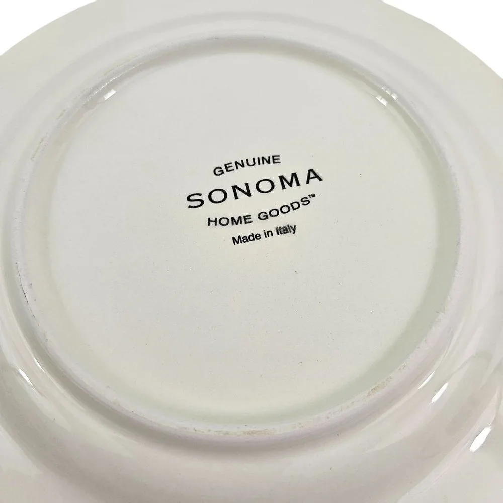 Sonoma Home Goods Strawberry Luncheon Dessert Plates Made in Italy – Set of 3